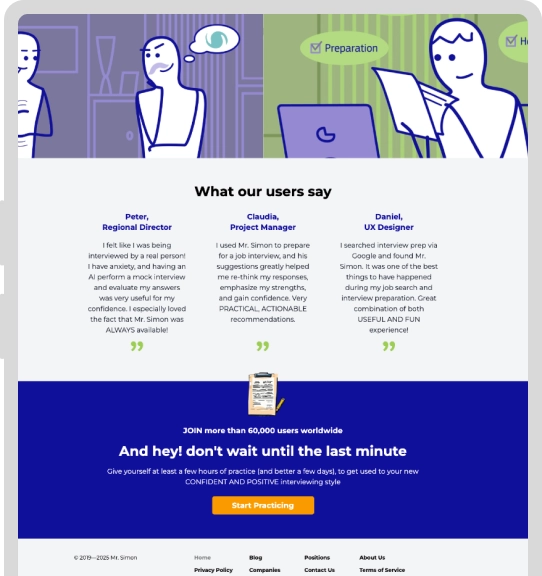 Example: Mr. Simon, an AI Career Coach
