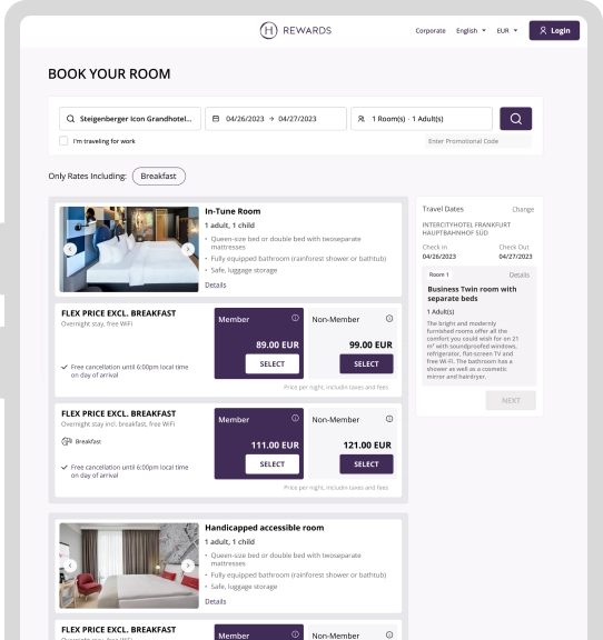 Example: H Rewards is a hotel loyalty program offering exclusive benefits and rewards